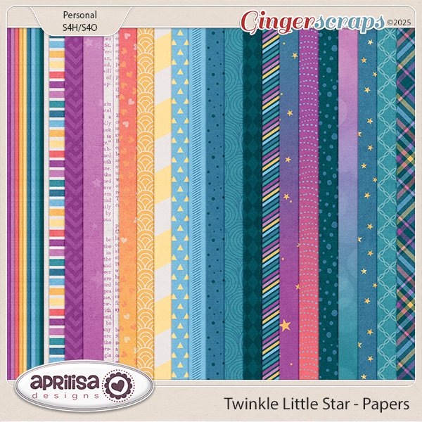 Twinkle Little Star - Papers by Aprilisa Designs