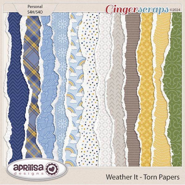 Weather It - Torn Papers by Aprilisa Designs