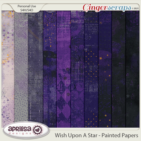 Wish Upon A Star - Painted Papers by Aprilisa Designs