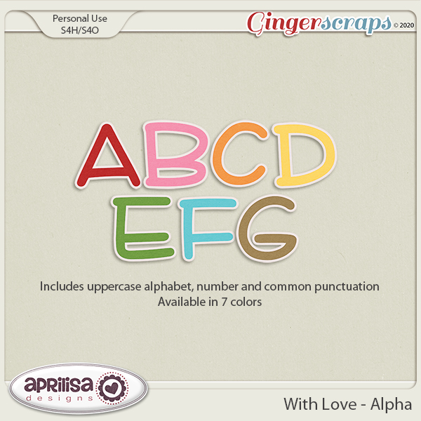 With Love - Alpha by Aprilisa Designs