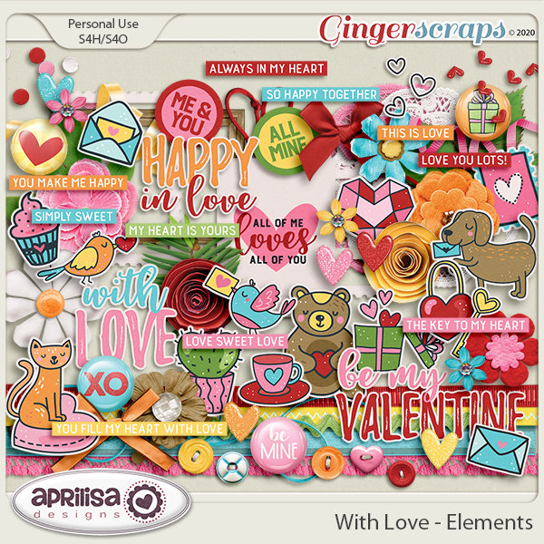 With Love - Elements by Aprilisa Designs