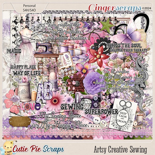 Artsy Creative Sewing Page Kit