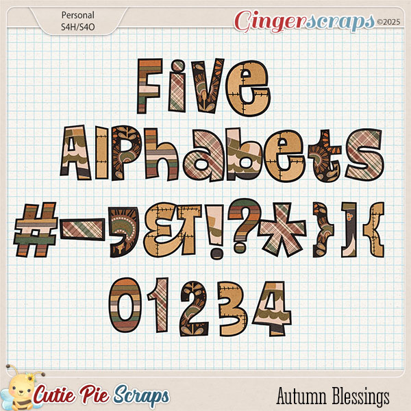 Autumn Blessings Alphabets