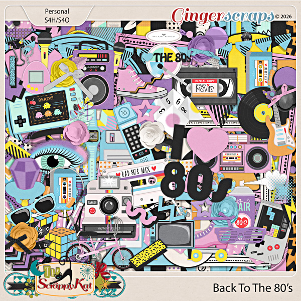 Back To The 80's Kit by The Scrappy Kat