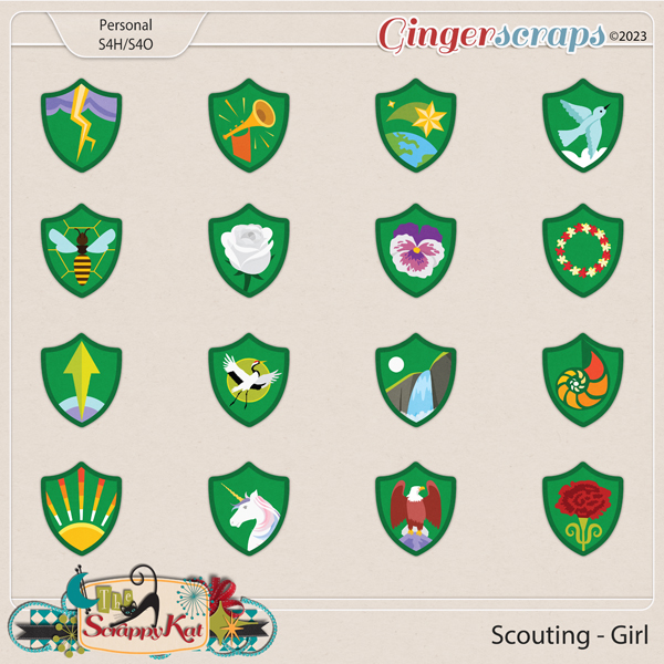 Scouting - Girl Badges by The Scrappy Kat