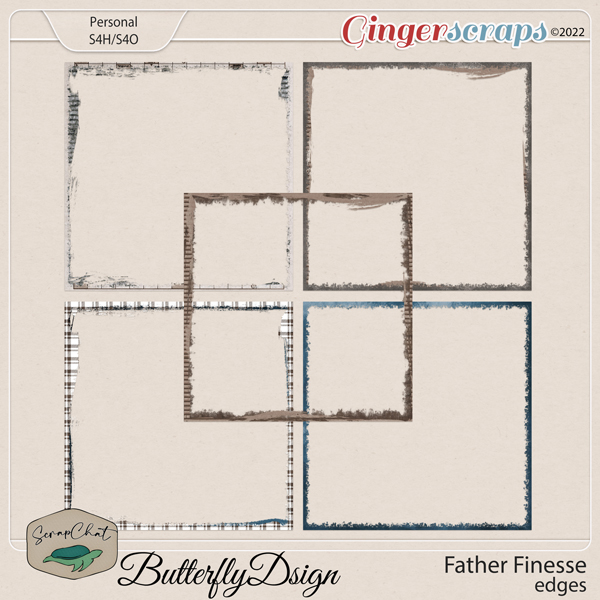 Father Finesse Edges by ScrapChat Designs and ButterflyDsign