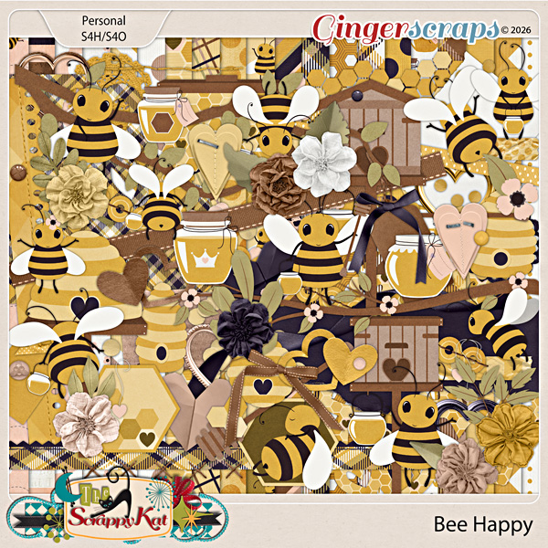 Bee Happy Kit by The Scrappy Kat