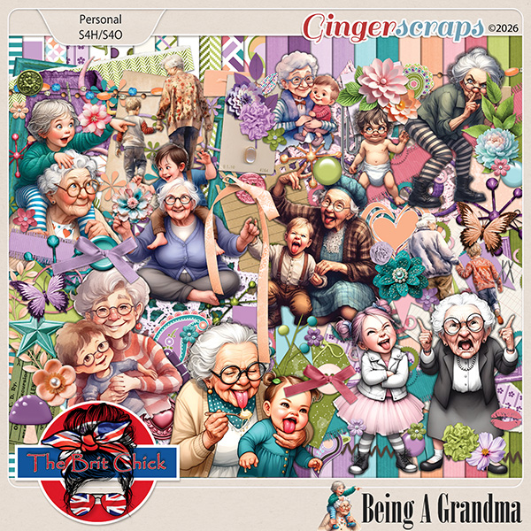 Being A Grandma Kit By The Brit Chick