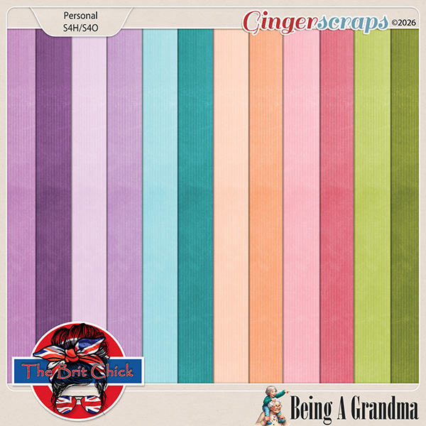 Being A Grandma Solid Papers By The Brit Chick