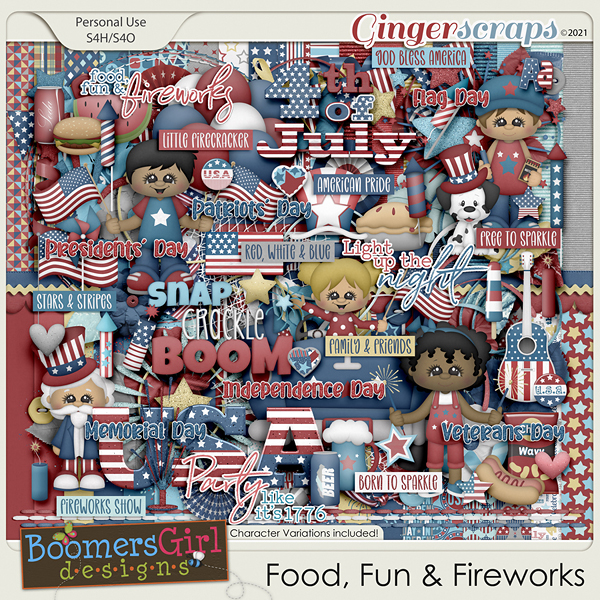 Food, Fun & Fireworks by BoomersGirl Designs