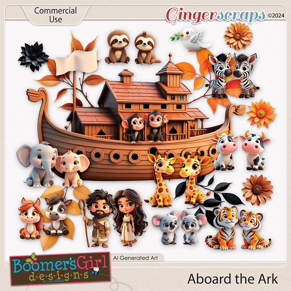 Aboard the Ark by BoomersGirl Designs