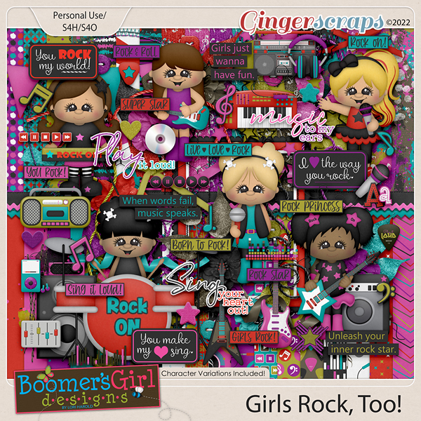 Girls Rock, Too! by BoomersGirl Designs