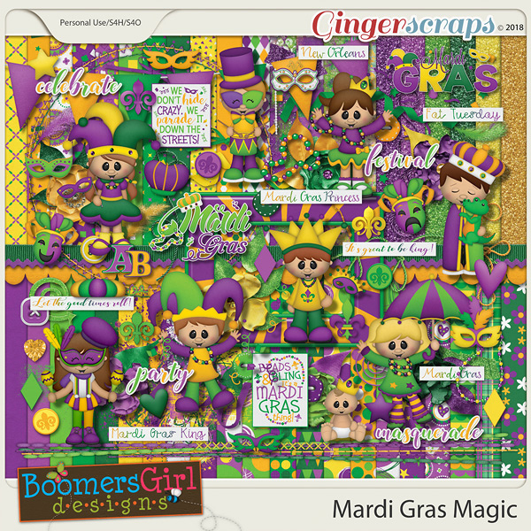 Mardi Gras Magic by BoomersGirl Designs