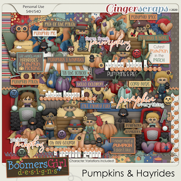 Pumpkins & Hayrides by BoomersGirl Designs