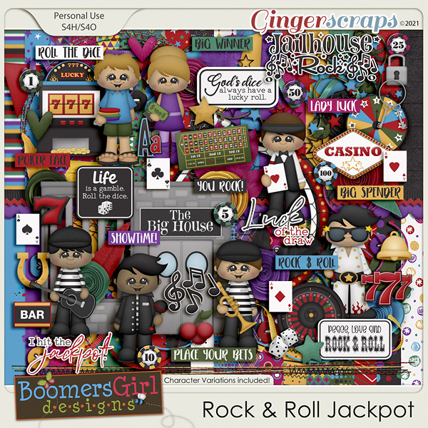 Rock & Roll Jackpot by BoomersGirl Designs