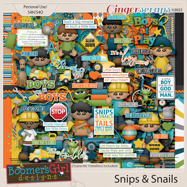 Snips & Snails by BoomersGirl Designs