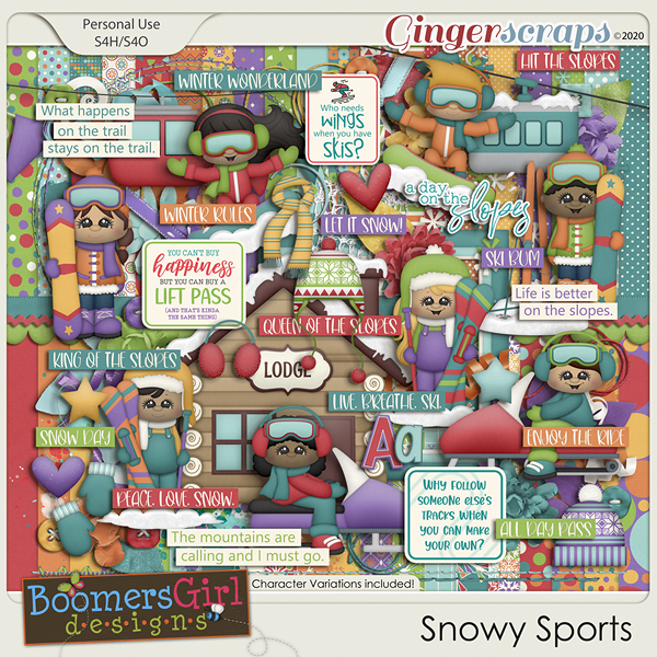 Snowy Sports by BoomersGirl Designs