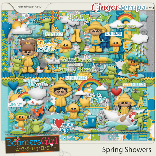 Spring Showers by BoomersGirl Designs