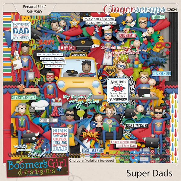 Super Dads by BoomersGirl Designs