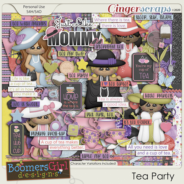 Tea Party by BoomersGirl Designs