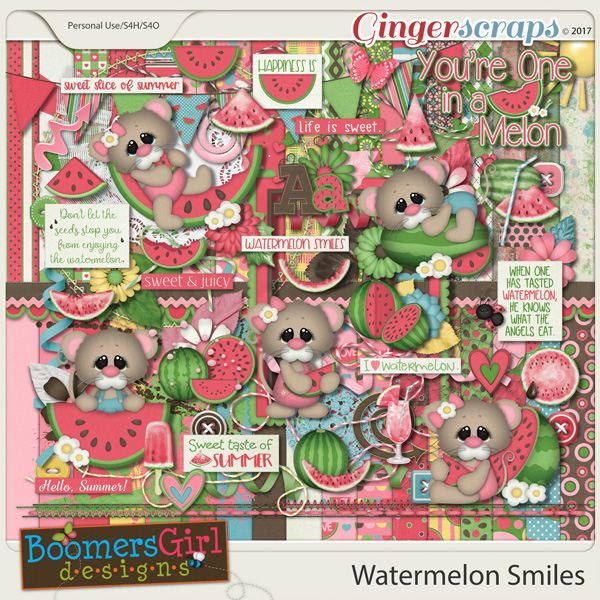 Watermelon Smiles by BoomersGirl Designs