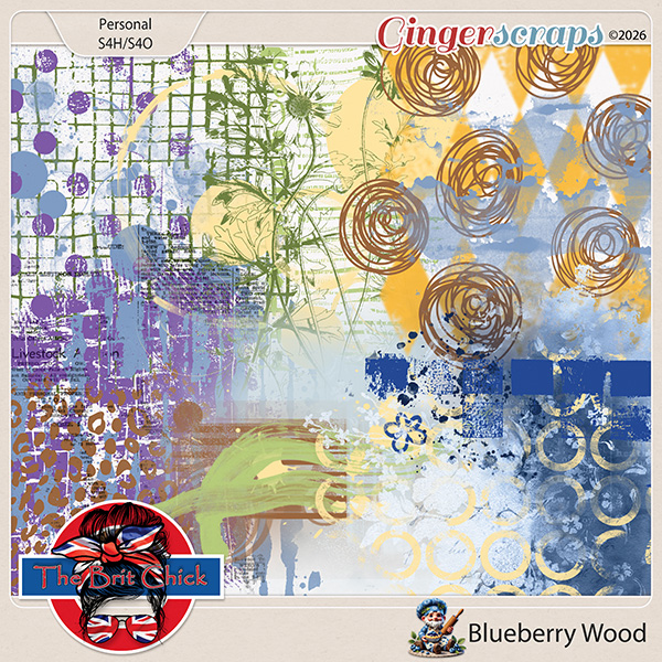 Blueberry Wood Graffiti By The Brit Chick