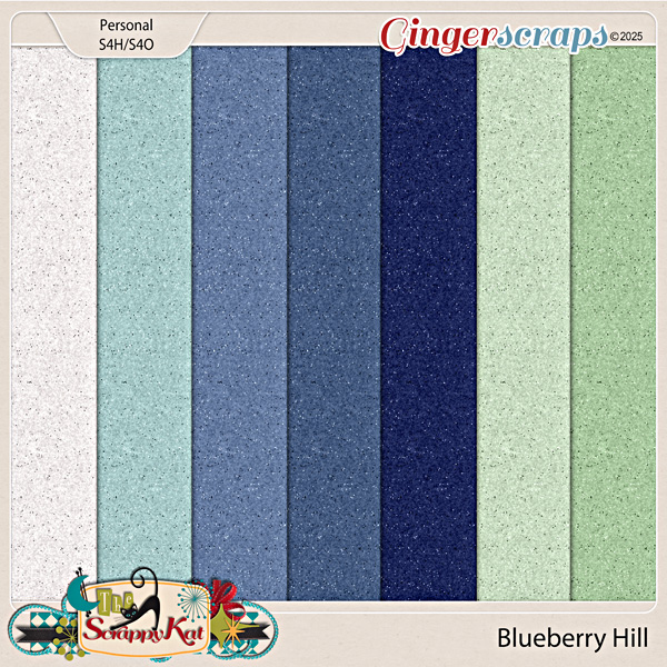Blueberry Hill Glittery Felt Papers by The Scrappy Kat