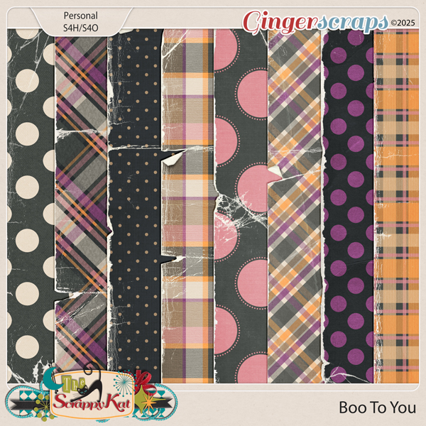 Boo To You Torn Papers by The Scrappy Kat