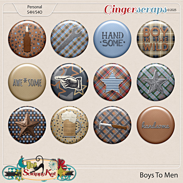 Boys To Men Flairs by The Scrappy Kat