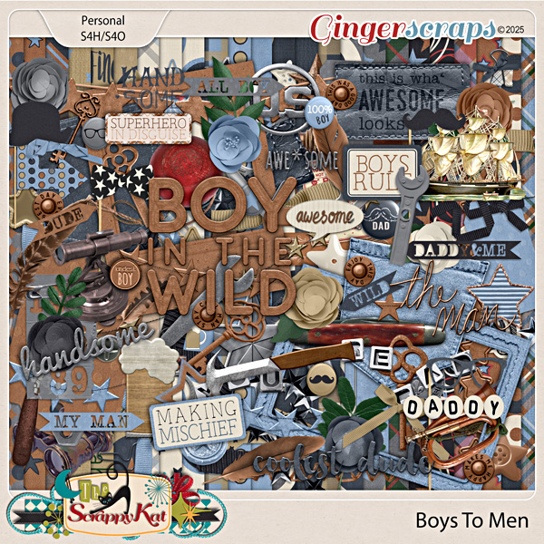 Boys To Men Kit by The Scrappy Kat