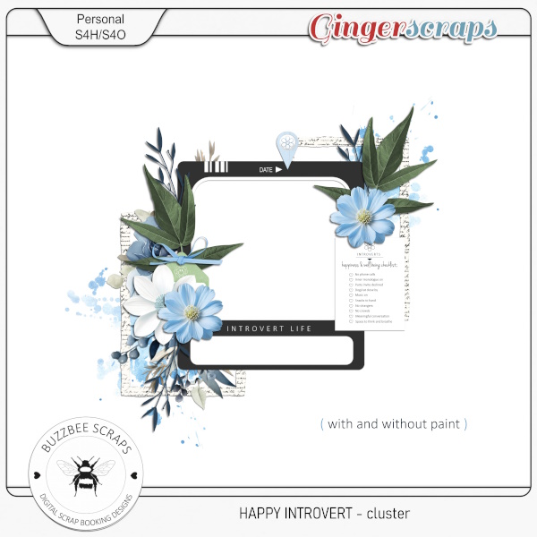 Buzzbee Scraps: Happy Introvert Cluster