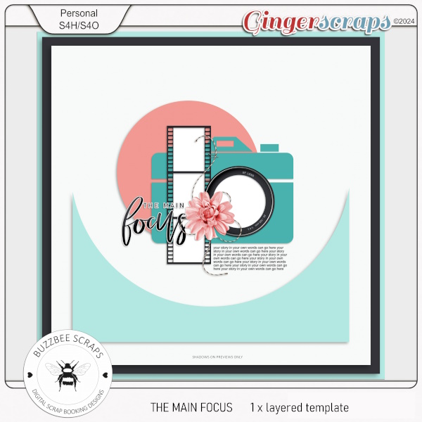 Buzzbee Scraps: The Main Focus Template