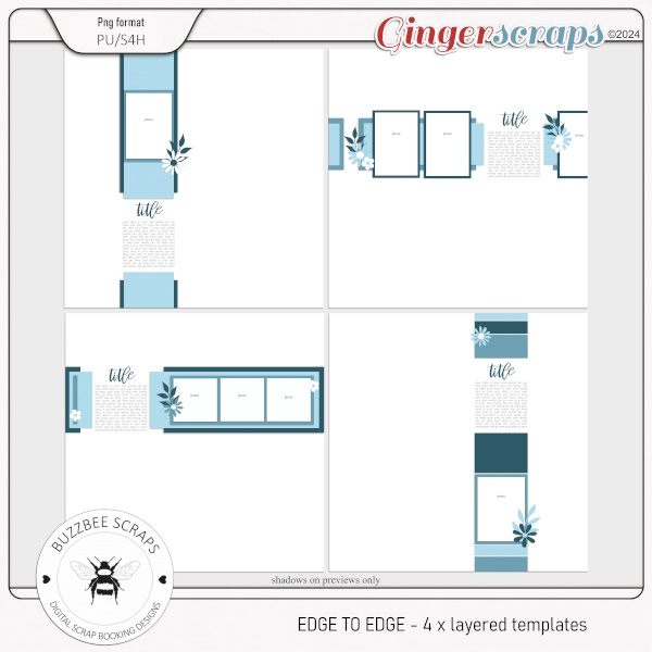 Buzzbee Scraps: Edge To Edge Templates