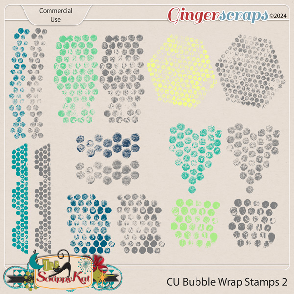 CU Bubble Wrap Stamps 2 by The Scrappy Kat