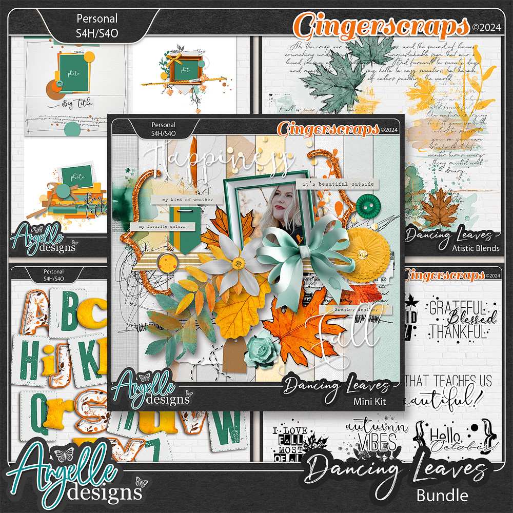 Dancing Leaves. Bundle by Angelle Designs