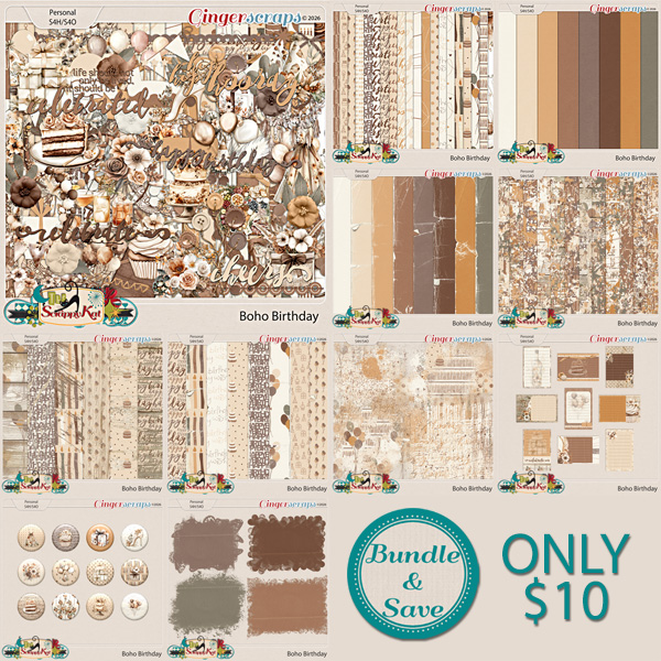 Boho Birthday Collection by The Scrappy Kat