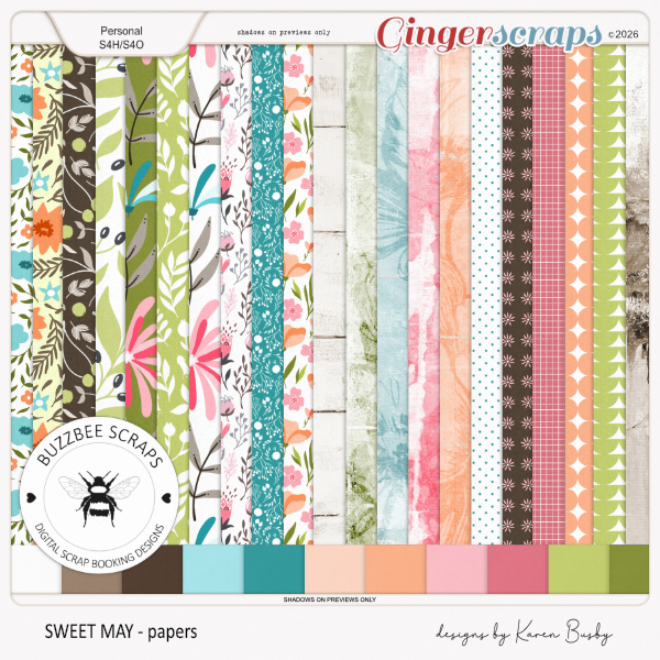 Buzzbee Scraps: Sweet May Papers