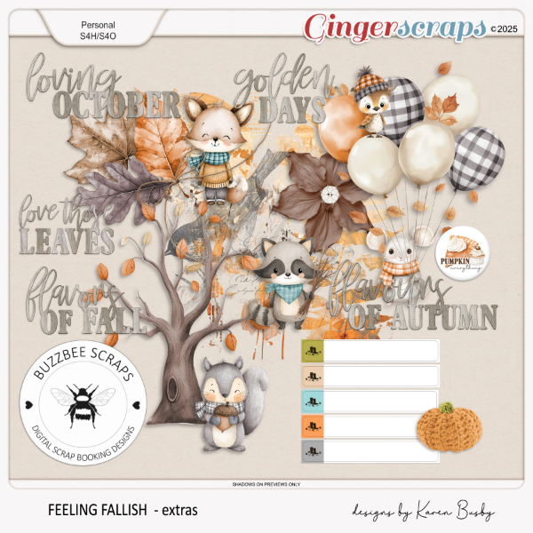 Buzzbee Scraps: Feeling Fallish Extras