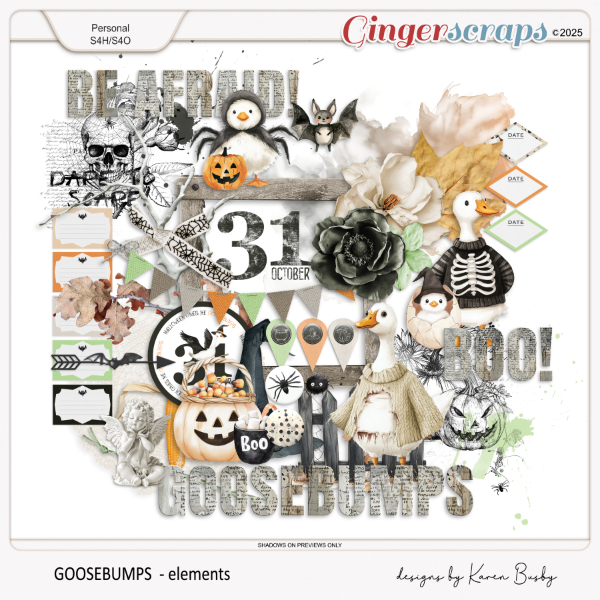 Buzzbee Scraps: Goosebumps Elements