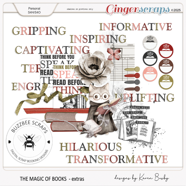 Buzzbee Scraps: The Magic Of Books Extras