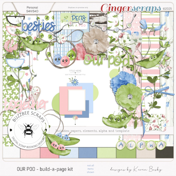 Buzzbee Scraps: Our Pod - build-a-page Kit