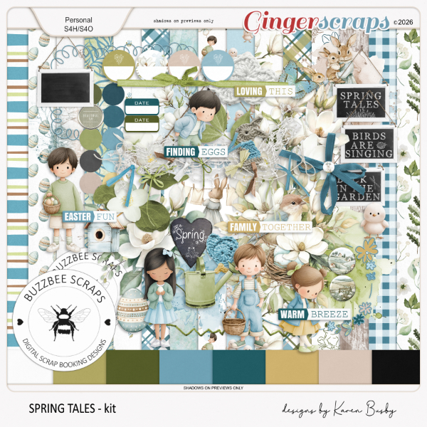 Buzzbee Scraps: Spring Tales Kit