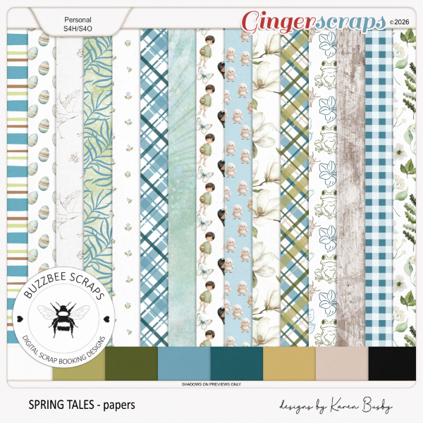 Buzzbee Scraps: Spring Tales Papers