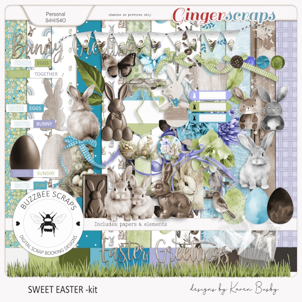 Buzzbee Scraps: Sweet Easter Kit