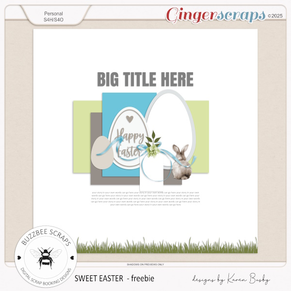 Buzzbee Scraps: Sweet Easter Freebie