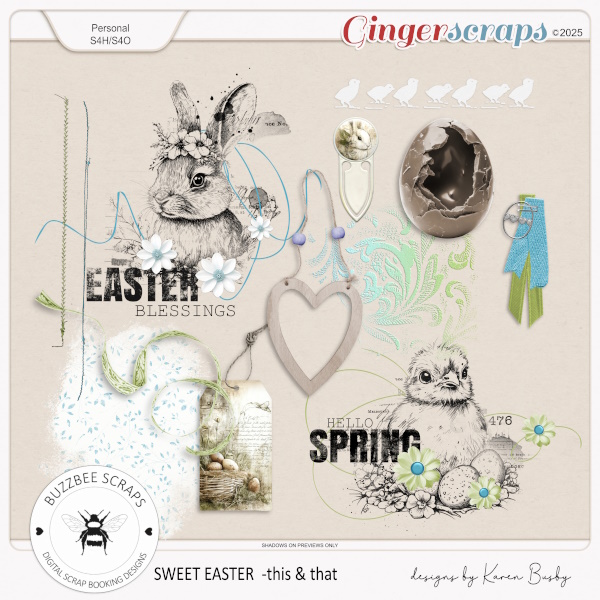 Buzzbee Scraps: Sweet Easter This & That Add On