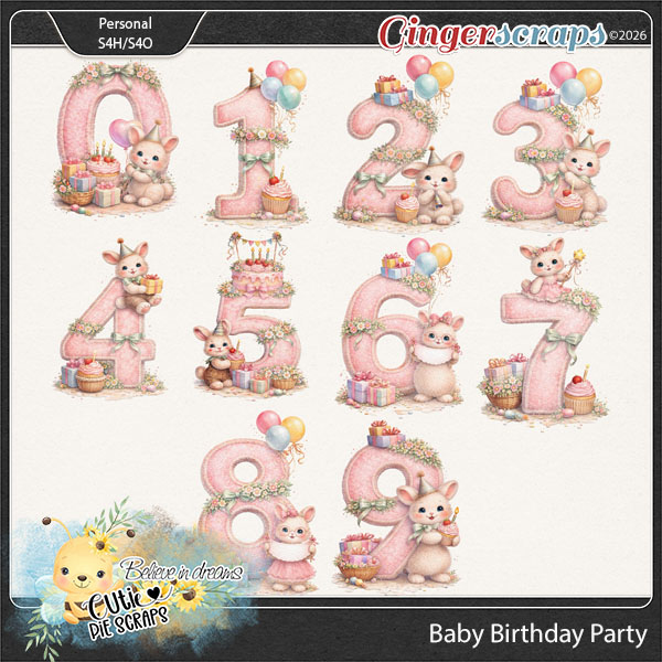 Baby Birthday Party Numbers