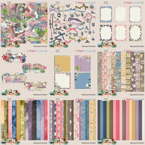 Backyard Garden Bundle by The Scrappy Kat