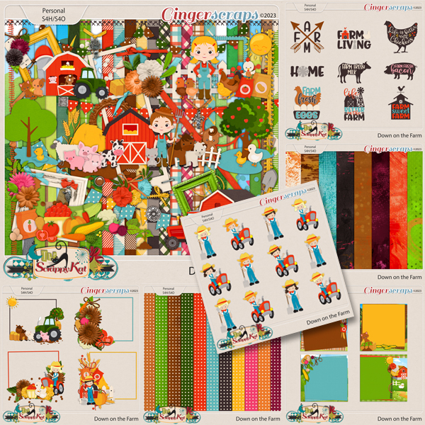 Down on the Farm Bundle by The Scrappy Kat