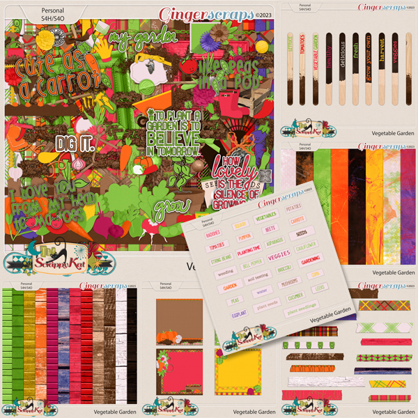 Vegetable Garden Bundle by The Scrappy Kat